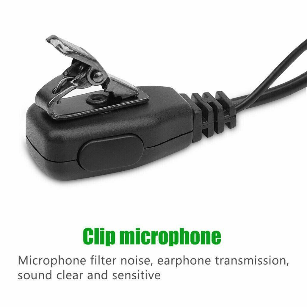 M-Type 2-Pin Security Air Tube Walkie-Talkie Headset with Ear-Hook Mic for Motorola - 图片 7