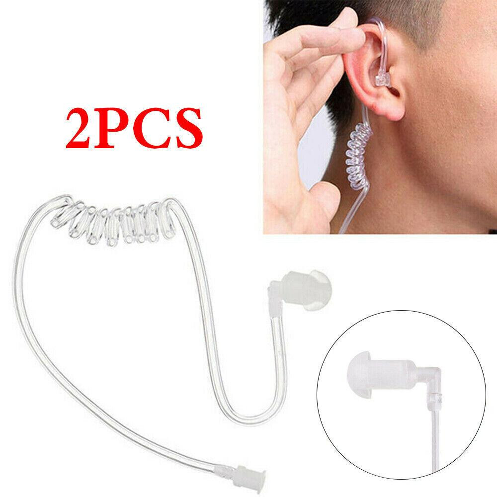 2PCS Surveillance Security Acoustic Tube Ear Bud For Walkie Talkie Headset Earphone Earpiece - 图片 8