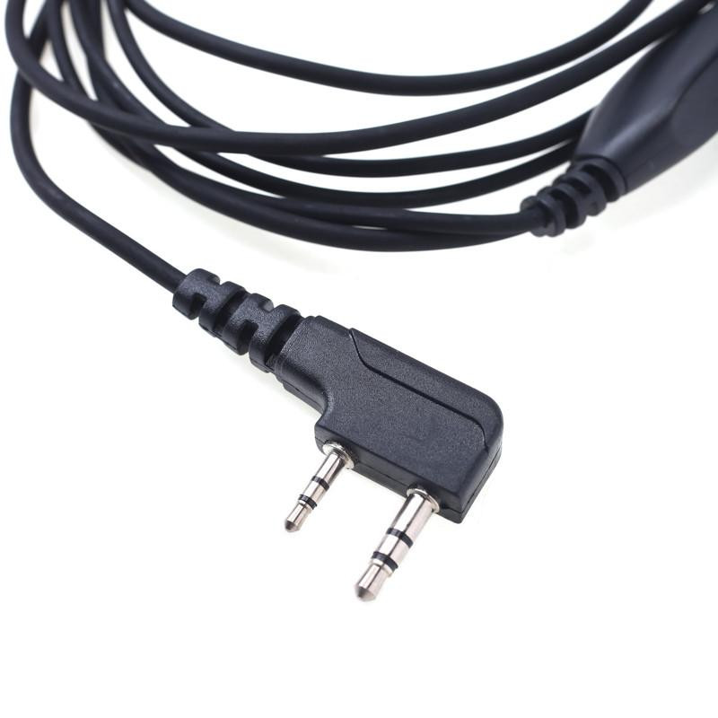 2-Pin PTT Covert Acoustic Tube Throat Mic Headset for Baofeng UV-5R - 图片 5