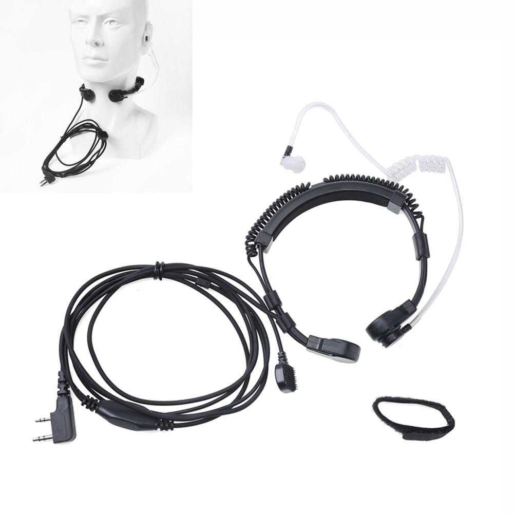 2-Pin PTT Covert Acoustic Tube Throat Mic Headset for Baofeng UV-5R - 图片 8