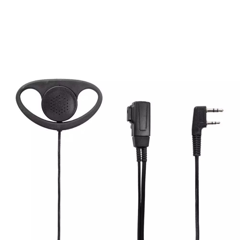 2 Pin D Shape Walkie Talkie Headset Earphone Earpiece for BAOFENG Retevis Two Way Radio - 图片 3